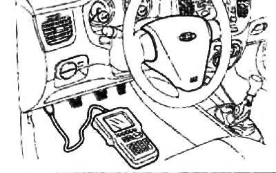 2. Подсоедините контрольный тахометр со стороны первичной обмотки катушки зажигания или…
