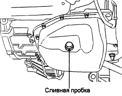 Объем слитой рабочей жидкости — 2,5 л