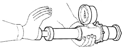 4. Если стрелка манометра остается неподвижной в течение 10 секунд при величине давления,…