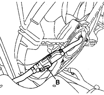 в) Отсоедините разъемы электродвигателей вентиляторов.
