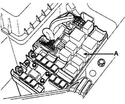 2. Зніміце рэле стартара.