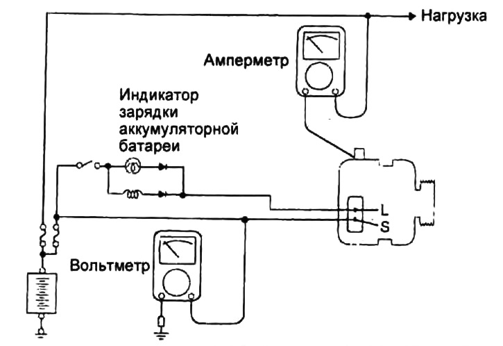 Схема для проверки регулируемого напряжения.