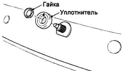 Примечание: при установке совместите верхнюю и нижнюю метки уплотнителя.