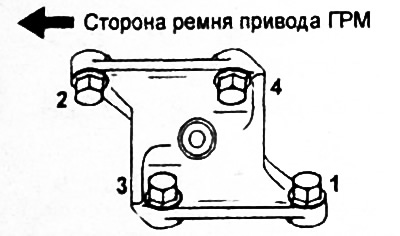Момент затяжки — 28 ±2 Нм