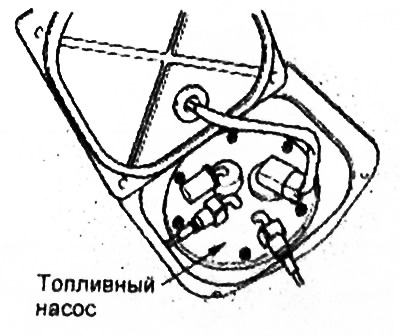 На автомобиле установлен электрический топливный насос низкого давления погружного типа (в…