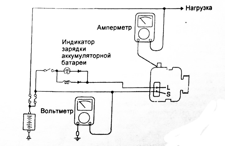 Схема для проверки регулируемого напряжения.