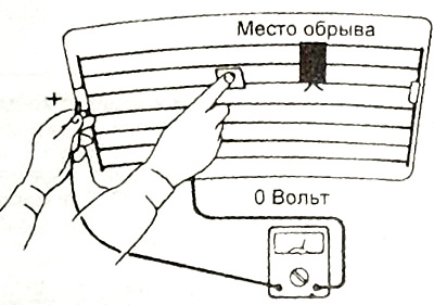 3. Если присутствует обрыв цепи между центральной точкой и отрицательным выводом нагревательного…