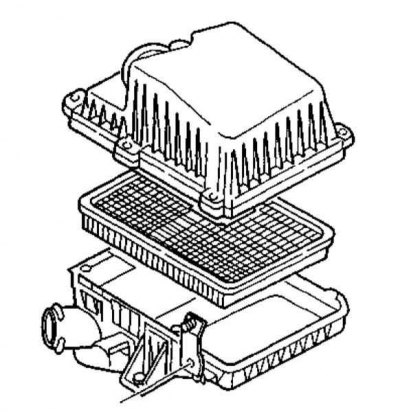 Замена фильтрующего элемента воздухоочистителя