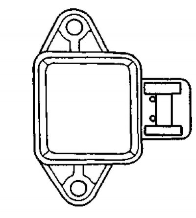 2. Выключите зажигание и отсоедините от датчика электропроводку.