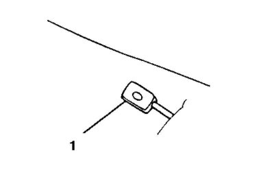 Примечание. См. также иллюстрацию Детали установки топливного бака.
