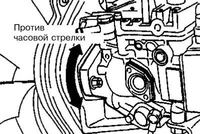 2. Отпустите болты и гайки крепления (1) ТНВД.