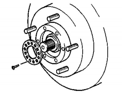 2. При помощи специальных щипцов снимите стопорное кольцо и извлеките дистанционную шайбу.