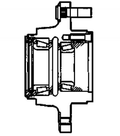 10. При помощи оправки посадите в ступичную сборку новый сальник.
