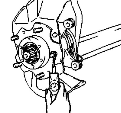 12. Установите на место тормозной диск и при помощи специального приспособления затяните ступичную…