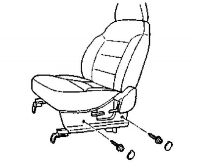 1. Снимите рукоятку рычага отпускания механизма фиксации спинки.