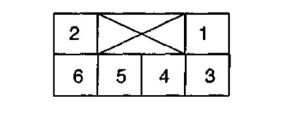Карта распределения проводимости между клеммами контактного разъема индивидуального дверного…